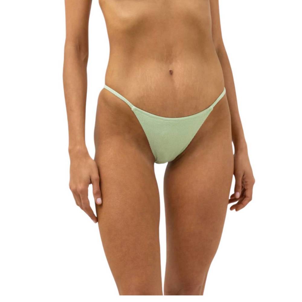 NEW RHYTHM. isla rib string pant in aloe